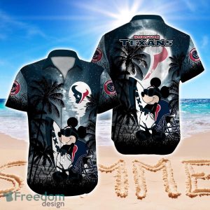 Houston Texans NFL Team Logo Baby Yoda Hawaiian Shirt