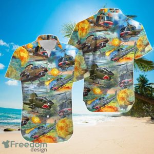Huey Cobra Helicopter Remember The Day Hawaiian Shirt