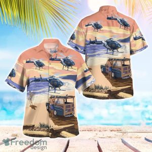 Huntington Beach Police Department McDonnell Douglas MD-500N 3D Hawaiian Shirt