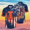 Illinois Fighting Illini NCAA3 Hawaiian Shirt 4th Of July Independence Day Best Gift For Men And Women Fans