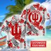 Indiana Hoosiers Aloha Hawaiian Shirt Custom Name Summer Gift Holiday Team Shirt