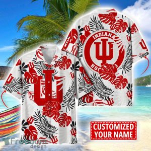 Indiana Hoosiers Aloha Hawaiian Shirt Custom Name Summer Gift Holiday Team Shirt