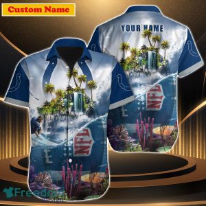 Indianapolis Colts NFL Custom Name Hawaiian Shirt Best Gift For Men Women Fans
