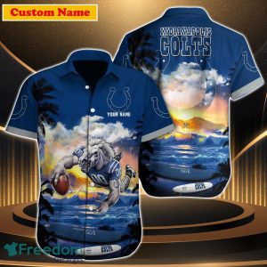 Indianapolis Colts NFL Custom Name Hawaiian Shirt For Men Women Best Gift For Fans
