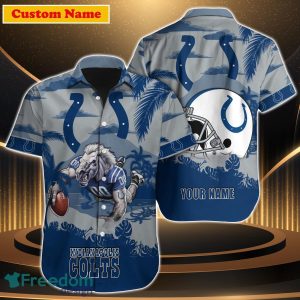 Indianapolis Colts NFL Custom Name Hawaiian Shirt For Men Women Best Gift For Real Fan