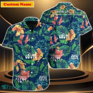 Indianapolis Colts NFL Custom Name Hawaiian Shirt For Men Women Gift For Fan