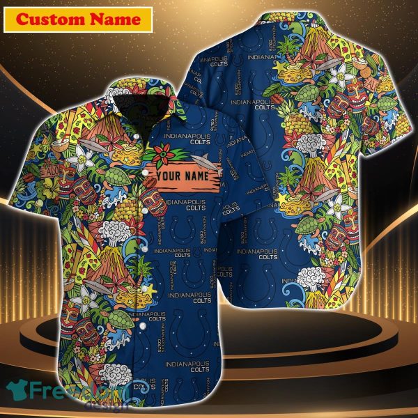 Indianapolis Colts NFL Custom Name Hawaiian Shirt For Men Women Great Gift For Fan