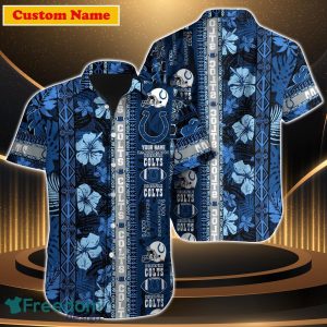 Indianapolis Colts NFL Custom Name Hawaiian Shirt For Men Women Style Gift For Fan