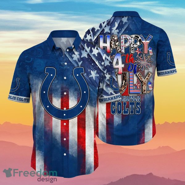 Indianapolis Colts NFL Hawaiian Shirt 4th Of July Independence Day Best Gift For Men And Women Fans