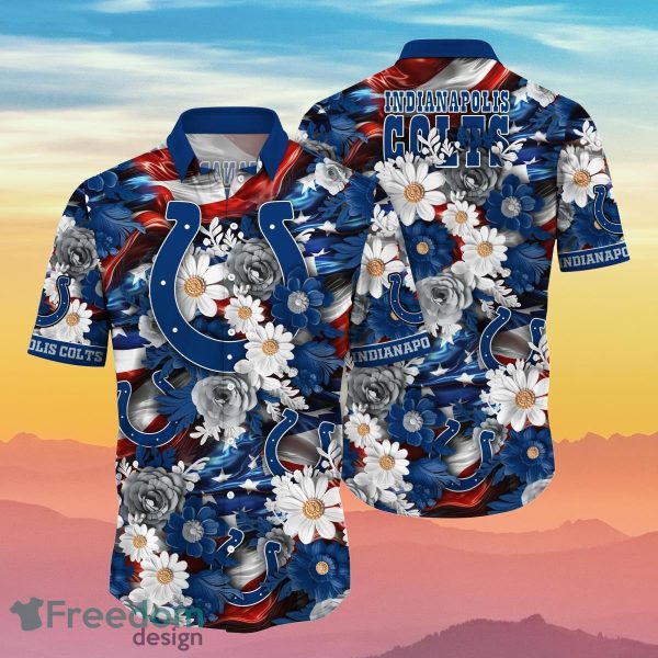 Indianapolis Colts NFL Hawaiian Shirt 4th Of July Independence Day Special Gift For Men And Women Fans