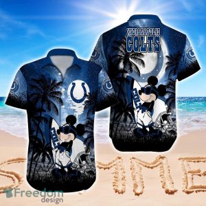 Indianapolis Colts NFL Team Logo Baby Yoda Hawaiian Shirt