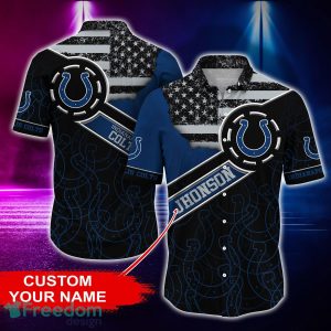 Indianapolis Colts Personalized Button Shirt NFL Hawaiian Shirt Custom Name