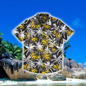 Iowa Hawkeyes NCAA Black Floral Hawaiian Shirt Special Gift For Fans