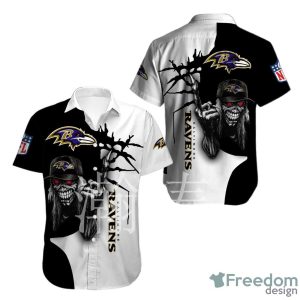Iron Maiden Baltimore Ravens Hawaiian Shirt For Men And Women