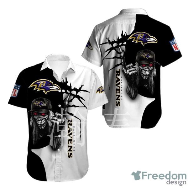 Iron Maiden Baltimore Ravens Hawaiian Shirt For Men And Women