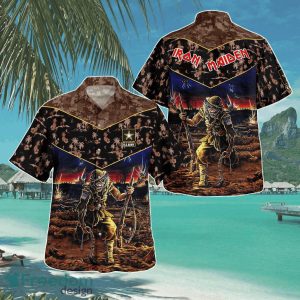 Iron Maiden Veteran Tropical Hawaii Shirt Aloha Shirt For Men Women