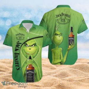 Jack Daniels Grinch The Grinch Summer Green Shirt Full Over Print Hawaiian Shirt