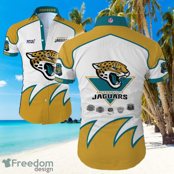 Jacksonville Jaguars Big Logo Hawaiian Summer Beach Shirt Full Print