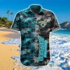 Jacksonville Jaguars Hawaiian Shirt Palm Tree Pattern