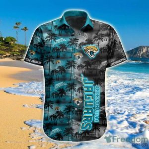 Jacksonville Jaguars Hawaiian Shirt Palm Tree Pattern