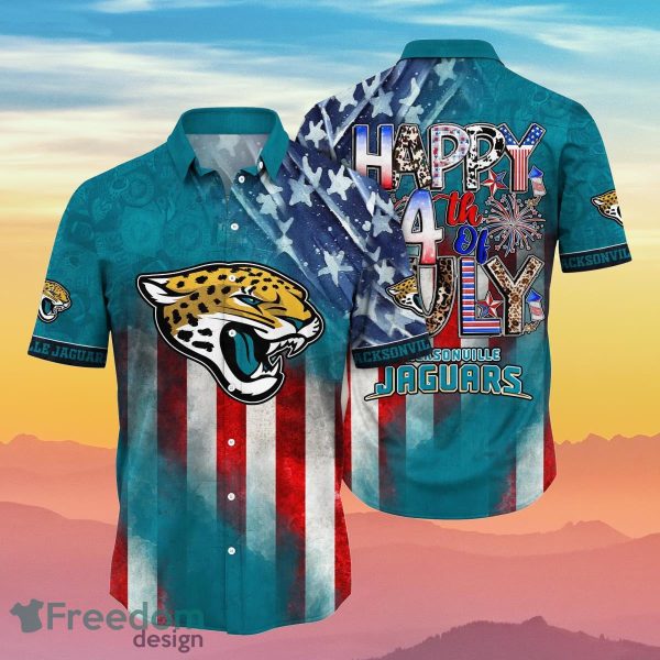 Jacksonville Jaguars NFL Hawaiian Shirt 4th Of July Independence Day Best Gift For Men And Women Fans
