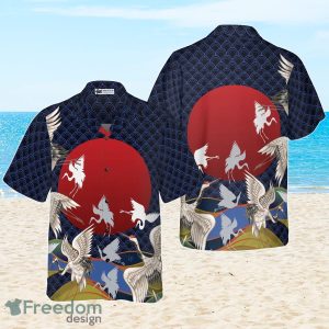 Japanese Cranes Hawaiian Shirt Best Gift For Men And Women