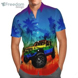 Jeep Lgbt Flag Beach Palm Best Gift Hawaiian Aloha Shirts