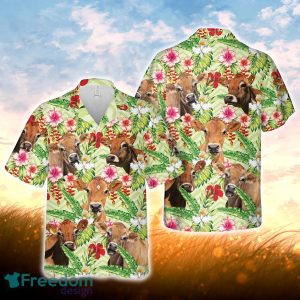 Jersey Hibicus Floral 3D Hawaiian Shirt For Men Women