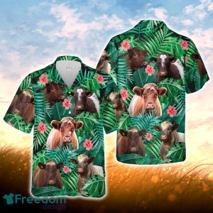 Joy Corners Shorthorn 3D Hawaiian Shirt For Men Women