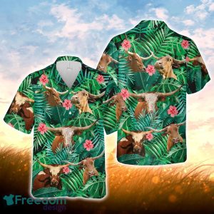 Joy Corners Texas Longhorn 3D Hawaiian Shirt For Men Women