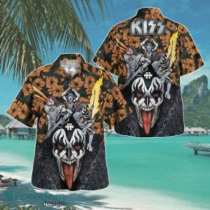 KISS Heavy Mental Hawaiian Shirt Aloha Shirt For Men Women