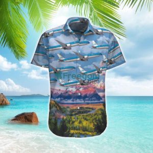 KLM Royal Dutch Airlines Boeing 787-10 Dreamliner Hawaiian Shirt Gift For Summer Vacation