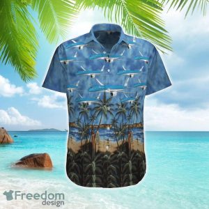 KLM Royal Dutch Airlines Embraer E195-E2 Hawaiian Shirt Beach Shirt Summer Holiday Gift