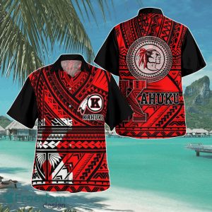 Kahu Football Red Raider Outfit Aloha Shirt For Men Women
