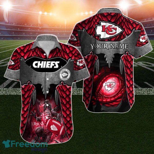 Kansas City Chiefs Hawaiian Shirt NFL 3D Custom Name For Men Women Gift For Fans