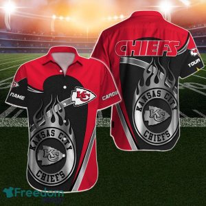 Kansas City Chiefs Hawaiian Shirt NFL Football Custom Name 3D Gift For Fans