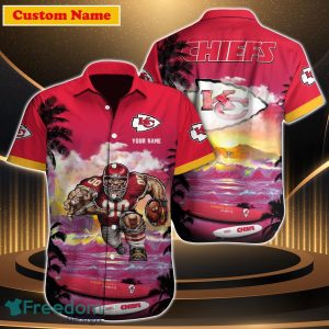 Kansas City Chiefs NFL Custom Name Hawaiian Shirt For Men Women Best Gift For Fans
