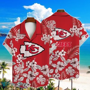 Kansas City Chiefs NFL Hibiscus 2023 AOP Hawaiian Shirt For Men Women