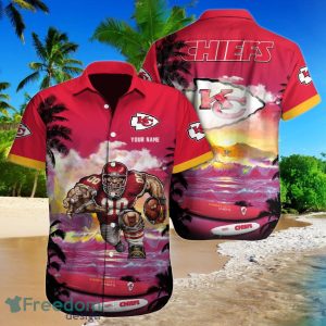 Kansas City Chiefs NFL NFL Football Custom Name Hawaiian Shirt Style Gift For Loyal Fans