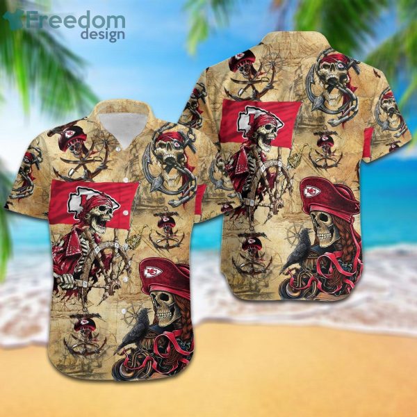 Kansas City Chiefs Pirates Fans Pirates Skull Hawaiian Shirt