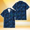 Kansas City Royals Black Dark Blue Hibiscus Black Background 3D Hawaiian Shirt Gift For Fans