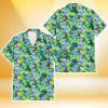 Kansas City Royals Blue Orchid Green Pink Leaf Green Background 3D Hawaiian Shirt Gift For Fans