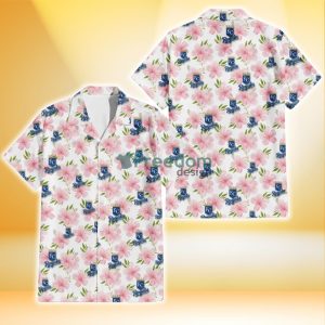 Kansas City Royals Light Pink Hibiscus White Background 3D Hawaiian Shirt Gift For Fans