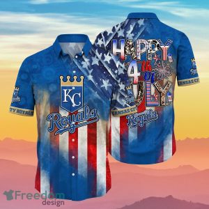 Kansas City Royals MLB Hawaiian Shirt 4th Of July Independence Day Best Gift For Men And Women Fans