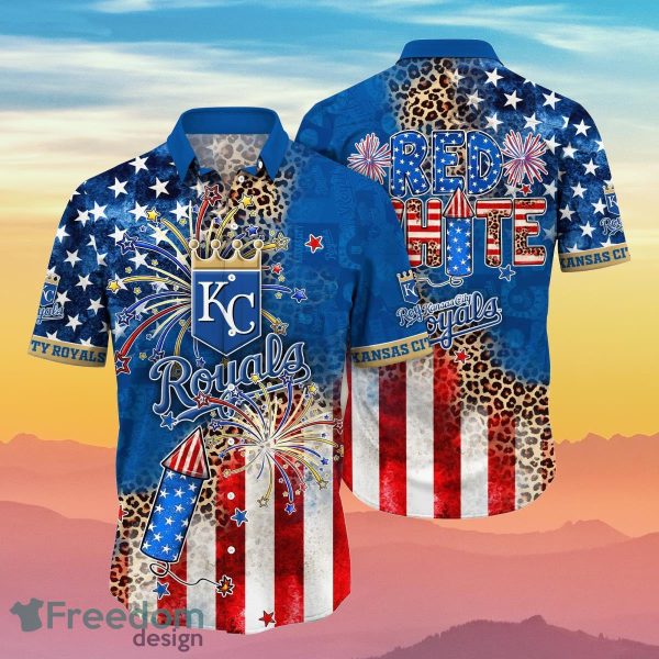 Kansas City Royals MLB Hawaiian Shirt 4th Of July Independence Day Ideal Gift For Men And Women Fans