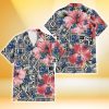 Kansas City Royals Pink Hibiscus Black Pattern White Background 3D Hawaiian Shirt Gift For Fans