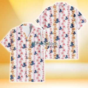Kansas City Royals Pink Hibiscus Yellow Pink Orchid White Background 3D Hawaiian Shirt Gift For Fans
