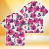 Kansas City Royals Pink White Hibiscus Misty Rose Background 3D Hawaiian Shirt Gift For Fans