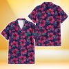 Kansas City Royals Plum Vilolet Hibiscus Dark Navy Leaf Black 3D Hawaiian Shirt Gift For Fans