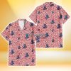 Kansas City Royals Tiny White Hibiscus Pattern Red Background 3D Hawaiian Shirt Gift For Fans